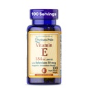 Puritan's Pride Vitamin E 184mg (400 IU) με σελήνιο 50mcg, συμπλήρωμα βιταμίνης για ανοσοποιητικό σύστημα και αντιοξειδωτική υποστήριξη υγείας, 3 μήνες προσφοράς, 100 Softgels ταχείας απελευθέρωσης