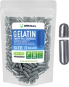XPRS Nutra Μέγεθος 0 Κενές κάψουλες - 100 Count Empty Gelatin Κάψουλες - Χάπια DIY Καψάκιο Γέμισμα - Καθαρά Καπάκια τζελ Μπόβιν Χάπια για Συμπληρώματα Do-It-Yourself (Ασημί)