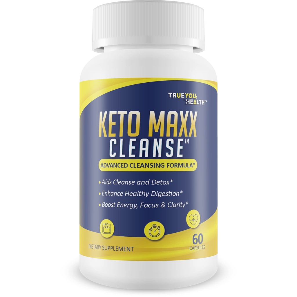 Keto Maxx Cleanse - Keto Friendly Cleanser - Aids Cleanse & Detox - Πλήρης καθαρισμός σώματος, καθαρισμός του παχέος εντέρου, και Liver Cleanse Υποστήριξη - Προώθηση υγιούς πήξεως - Ενίσχυση της ενέργειας, εστίαση, και ψυχική σαφήνεια
