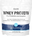 Lake Avenue Whey Protein + Προβιοτικά, Σοκολάτα, 5 LB Pouch (2,27 kg), Διατροφή