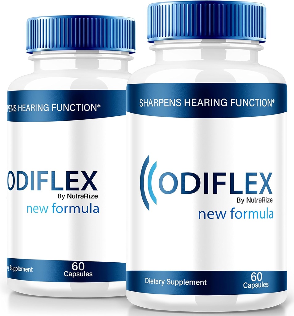 NutraRize (2 Πακέτο) Opidiflex Κάψουλες, Premium φόρμουλα για την υγεία του αυτιού, All-Φυσικό συμπλήρωμα για την προστασία του εσωτερικού αυτιού, επίσημη χάπια υποστήριξης της ακοής, Odi Flex Κριτικές (120 κάψουλες)