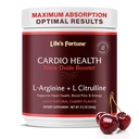 Life's Fortune 5000mg L- Arginine Supplement Powder & 1000mg L-Citrulline, Υψηλής ισχύος Nitric Oxide Health Booster, Αντοχή, Απόδοση προπόνησης, Φυσική γεύση κεράσι (20 υπηρεσίες)