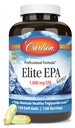 Carlson - Elite EPA Gems, 1000 mg EPA Fish Oil, Wild-Caught, Νορβηγικό ιχθυέλαιο, Με Βιώσιμη προέλευση, Βοηθά στη διατήρηση Υγιή επίπεδα τριγλυκεριδίων, 120 Softgels