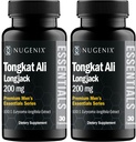Nugenix Essentials Tongkat Ali for Men, Support for Men's Health, Longjack Eurycoma Longifolia Extract, 60 Count