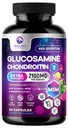 Συμπληρώματα MSM της γλυκοζαμίνης Chondroitin 2100mg - με θειική γλυκοζαμίνη, Turmeric, Boswellia, Quercetin & Bromelain – Περισσότερη ευελιξία της φύσης, κινητικότητα & κοινή υποστήριξη, 60 κάψουλες