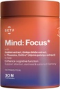 SETU Mind Focus Capsules | Brahmi, Ginkgo biloba, Ashwagandha and L-Theanine| 30 Caps (Pack of 1)