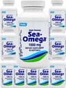 500 Softgels (10 Μπουκάλι) Ράγκμπι υψηλής ισχύος 1000mg Φυσικό Ιξώδες της βαθιάς θάλασσας Ωμέγα-3 Λιπαρά οξέα (EPA 300mg & DHA 200mg) για άνδρες & γυναίκες,Promotes Brain/Hair/Skin & Heart Health,Made in USA