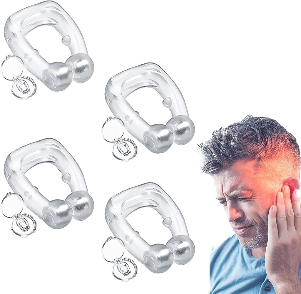 Tinnitus Relief Device, 2/4 Pair Tinnitus Ear Cuff Set for Ringing Ears-Device, Stop Ear Ringing (2pair)