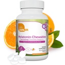 Zahler Melatonin 5mg Tablets - Fast-Acting Chewable Melatonin 5 mg Tablets - Delicious Orange Flavor - Supports Restful and Quality Sleep - Kosher Non GMO Made in USA Dietary Supplement, 60 Count
