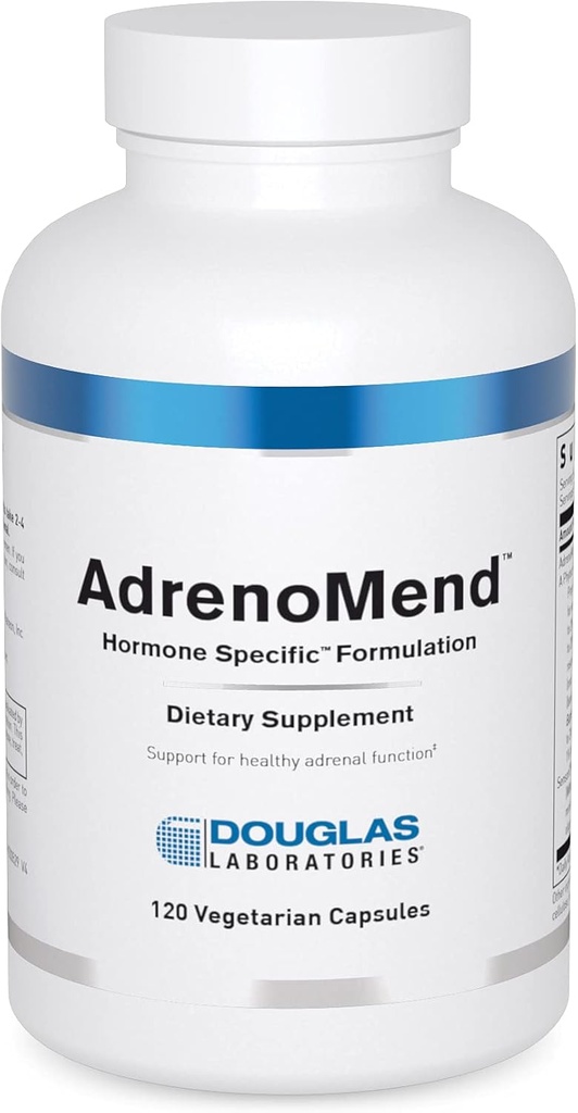 Douglas Laboratories AdrenoMend - Rhodiola βοτανικό συμπλήρωμα - Επινεφρική υποστήριξη - Με Ashwagandha, Bacopa Monnieri, & Άλλα προσαρμογόνα - Μη ΓΤΟ - 120 κάψουλες χορτοφάγων