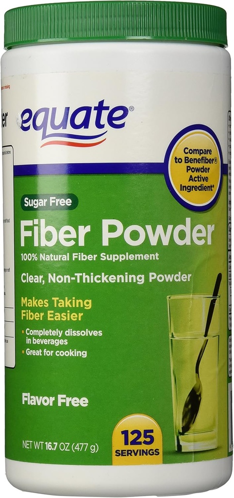 Ικανή σκόνη ινών Clear Soluble - 125 εξυπηρετούν, 16,7 oz (1)