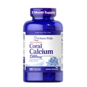 Puritan's Pride Triple Strength Coral Calcium 1500mg με Bone-ActiveTM, Συμπλήρωμα διατροφής για την καρδιά, το νεύρο και την υποστήριξη των μυών, 2 μήνες προσφοράς, 120 κάψουλες ταχείας απελευθέρωσης