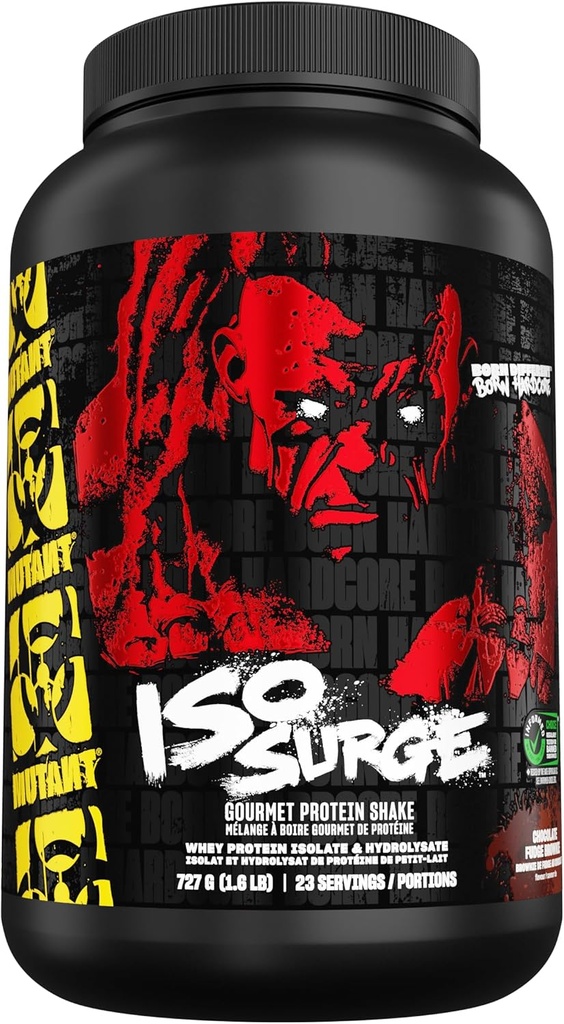 Μεταλλαγμένο ISO Surge Whey Protein Powder δρα γρήγορα για να βοηθήσει στην ανάκτηση, να χτίσει τους μυς, τη μάζα και τη δύναμη, 1.6 lb - Σοκολάτα Fudge Brownie