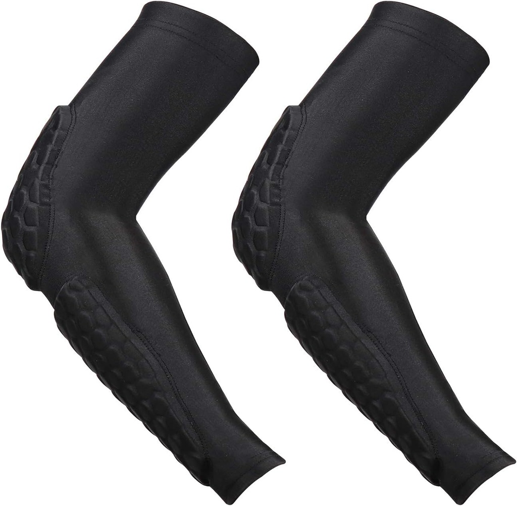 GUOZI Arm Elbow Sleeves, [2 Pack] Honeycomb Rashproof Arm Elbow Pads for Youth Adult Sports Football Basketball Βόλεϊ