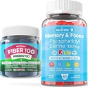 Χωρίς ζάχαρη Phosphatidylserine Gummies for Kids + Fiber Gummies for Adults