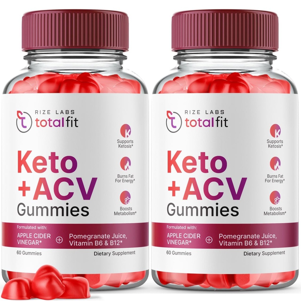 rize labs (πακέτο των 2 Σύνολο Fit Keto ACV + Gummies, Σύνθετη απώλεια βάρους, Σύνολο Fit Keto Gummies Κριτικές Gomitas (120 Gummies)