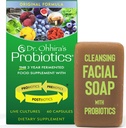 Probiotics Original Formula 60 Κάψουλες με Bonus Beauty Bar Soap Travel Size 20g - Χωρίς συμπλήρωμα ψύξης για γυναίκες και άνδρες, 13 Probiotic Strains