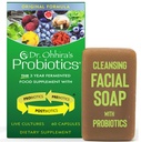 Probiotics Original Formula 60 Κάψουλες με Bonus Beauty Bar Soap Travel Size 20g - Χωρίς συμπλήρωμα ψύξης για γυναίκες και άνδρες, 13 Probiotic Strains