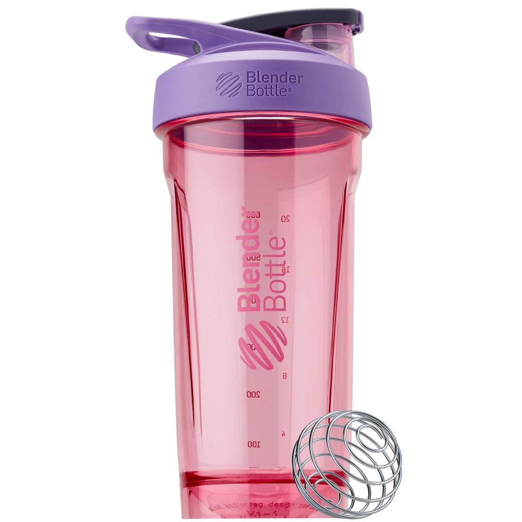BlenderBottle Sport Shakeer Μπουκάλι με σύρμα Whisk, 28-Ounce, Μωβ – Protein Shakes & Hydration για Αθλητές & Fitness Enthusiasts, Easy Mixing, Ανθεκτικό & Ελαφρύ, Κλειδί Lid