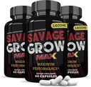 Αιτιολογημένα Εργαστήρια (3 Pack Savage Grow Max 1600MG Advanced Men's Heath Formula180 Κάψουλες