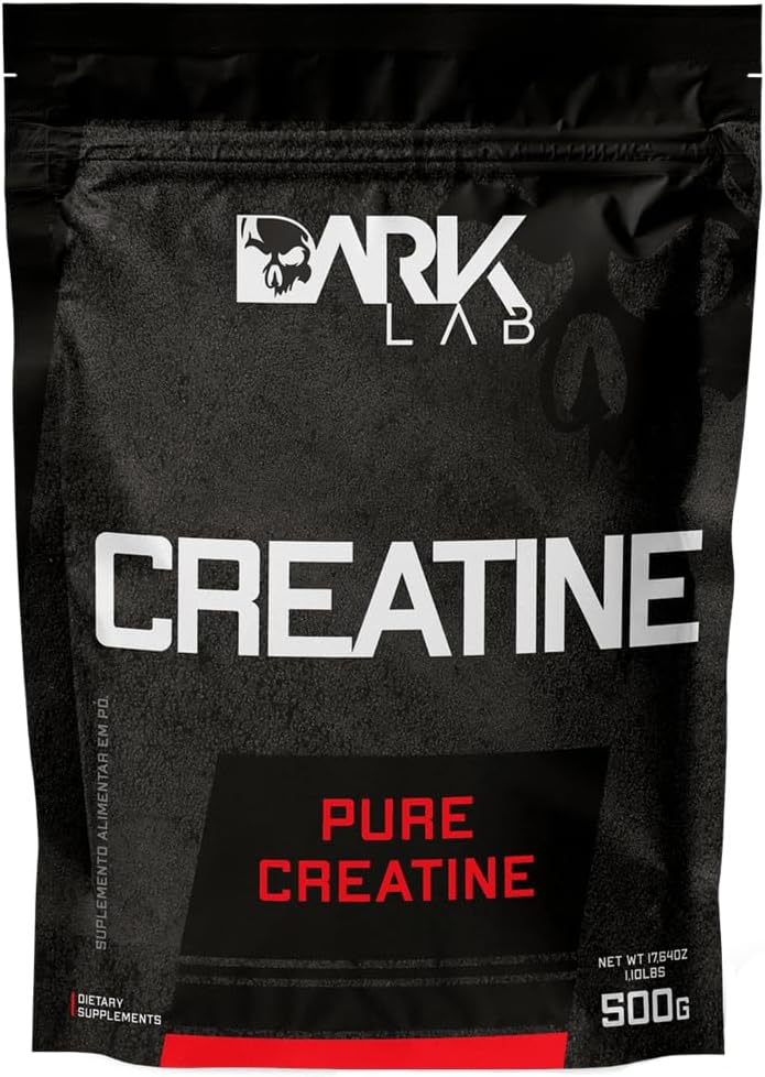 Dark Lab Creatine Monohydrate 166 Services, 100% καθαρή Creatine 500g, συμπλήρωμα για την υποστήριξη οικοδόμησης μυών, αυξημένη δύναμη, ενέργεια και βελτιωμένη αθλητική απόδοση