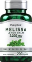 Κάψουλες Piping Rock Lemon Balm 2400mg 