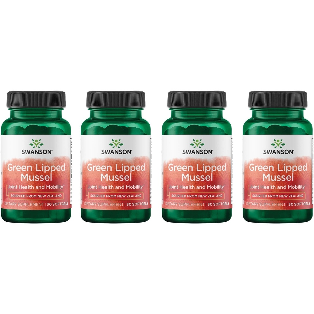 Swanson Νέα Ζηλανδία Πράσινο Lippped Mussel Oil 30 Sgels (4 Pack)