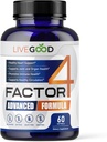 LIVEGOODTM Παράγοντας 4, Ωμέγα 3 ιχθυέλαιο με EPA & DHA, CoQ10, και Turmeric, Advanced Q10 Coenzyme & CoQ10 Συμπληρώματα, DHA συμπληρώματα για την καρδιά, κοινή & ανοσοποιητική υποστήριξη, Made in USA, 60 Count,
