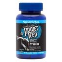 Natures Plus Power Teen for Him - 60 Chewable Tablets, Wild Berry - Υψηλής ισχύος Εφηβική πολυβιταμίνη - Χωρίς ζάχαρη, χορτοφαγικά, χωρίς γλουτένη - 30 Σερβιέτες