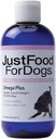 JustFoodForDogs Omega Plus Premium ιχθυέλαιο για τα σκυλιά Omega 3 συμπλήρωμα, υγρό, 8 oz
