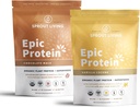 Sproout Living Epic Protein Bundle - Σοκολάτα Maca & Vanilla Lucuma (20g οργανική σκόνη πρωτεΐνης φυτού, Vegan, Χωρίς γλουτένη, Superfoods) 