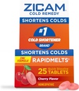 Zicam Ψυχρή Remedy ψευδάργυρος Rapidmelts, Cherry Γεύση, Ομοιοπαθητική, Ψυχρή Λιποθυμία Ιατρική, Σύντομη διάρκεια κρύο, 25 κόμης