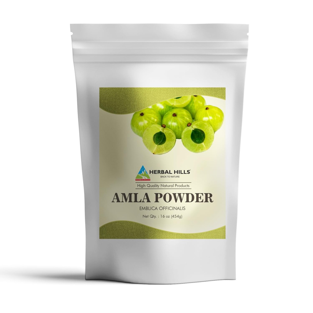 Herbal Hills Amla Powder 454 gms Indian Gooseberry Emblica Officinalis Rich in Antioxidant (16 Ounce Pack of 1)