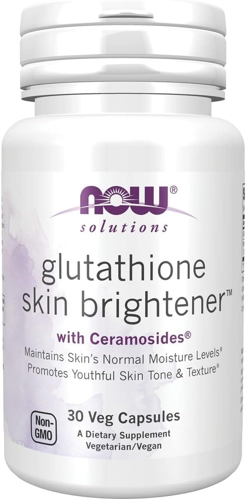 Glutathione Skin Brightener με Ceramosides Now Τρόφιμα 30 VCaps