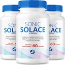(3 Pack) Sonic Solace - Προηγμένη Φόρμουλα για τη Διατήρηση της Υγιεινής Ακρόασης, Επίσημη Sonic Solace για την Υγεία του Αυτιού, Όλα Φυσική Υποστήριξη για τη Συνολική Ευεξία, SonicSolace Review (180 Κάψουλες)