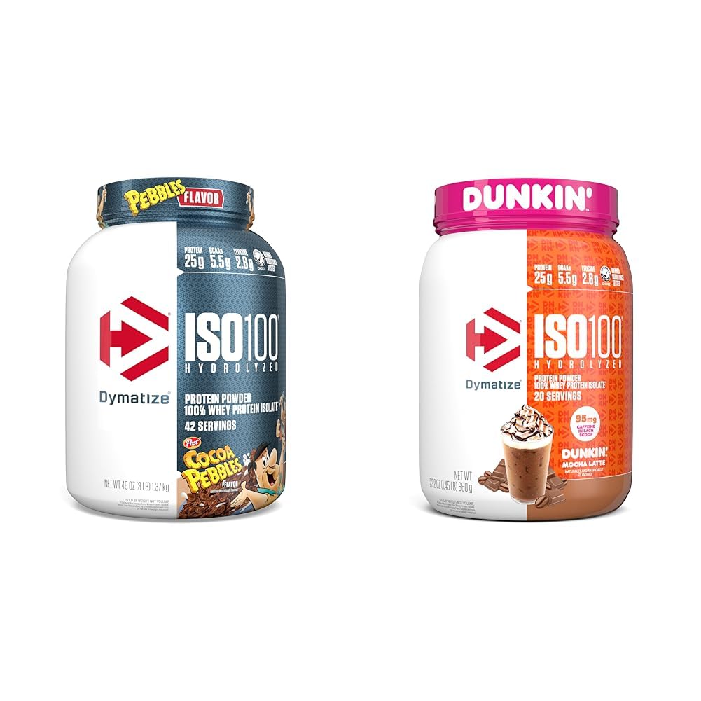 Δυναμώστε ISO100 Hydrolyzed Protein Powder & ISO100 Hydrolyzed Protein Powder σε Dunkin' Mocha Latte Flavor