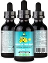 Udelio's Herbal Mullein Leaf Extract - Βιολογικό & Αλκοόλ-ελεύθερο Βάμμα για την αναπνευστική, πνεύμονα, τον ύπνο & την πνεύμονα Υποστήριξη - Non-GMO, Vegan - 2 fl. Oz για την ανοσοποιητική υγεία & Lung Detox