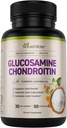 Βάση της φύσης Glucosamine Chondroitin MSM Collagen - Κοινό συμπλήρωμα υποστήριξης για κινητικότητα, ευελιξία, & άνεση - με Turmeric, Boswellia - για άνδρες και γυναίκες - 90 κάψουλες