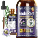NoctusRest Natural Sleep-Aid με βαλεριάνα και μελατονίνη - All-Natural Liquid Formula για 2X Απορρόφηση - Μαγνήσιο, L-Θεανίνη & More