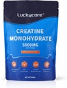 Luckycare Creatine Monohydrate - 5000 mg Pure Micronized Creatine - Creatine Powder Support for Strength & Performance - 100 Services, 500G
