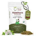 Organic Way Hawthorn Leaf and Flower Cut & Sifted (Crataegus monogyna) - Herbal Tea 