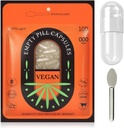 Vegan Empty Pill Κάψουλες Μέγεθος 000, 100 Count Clear Empty Κάψουλες με Micro Lab Spoon, Vegetarian Empty Κάψουλες, Fillable Veggie Pill Κάψουλες 000 για την παραγωγή των δικών σας συμπληρωμάτων