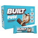 Χτισμένο Bar, Puff Protein Bars, Coconut Puff, 17g Snacks πρωτεΐνης, On-The-Go Bars, Μόνο 140 θερμίδες, 6g ζάχαρη, κολλαγόνο, χωρίς γλουτένη, 12 κόμης