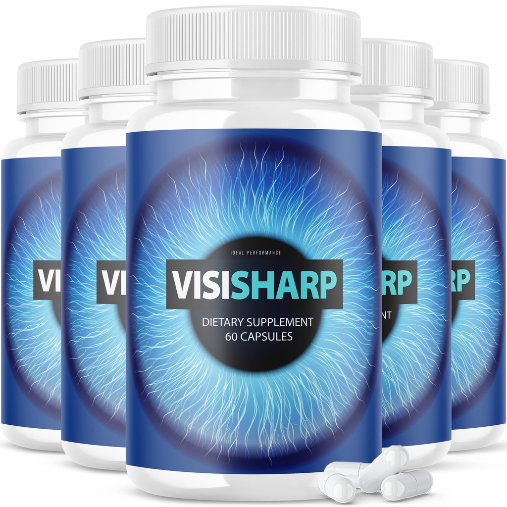 (5 Pack) Visisharp Σύνθετη φόρμουλα για την υγεία των ματιών χάπια Visi Sharp συμπλήρωμα (300 κάψουλες)