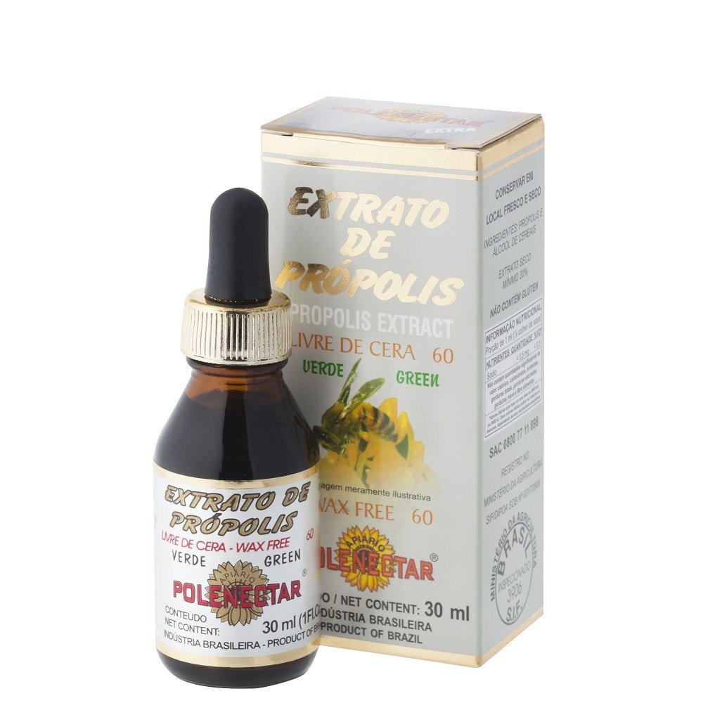 Βραζιλία Εισαγωγή Premium Bee Propolis Extract Wax Free 60 (30ml) 4 συσκευασίες