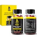 The Beard Club Biotin Beard Growth Vitamin Gummies - Συμπλήρωμα μαλλιών για τους άνδρες - Βιταμίνες B12, E, & C για να υποστηρίξει ένα Thicker Fuller που αναζητούν μαλλιά προσώπου - Φράουλα Gummy