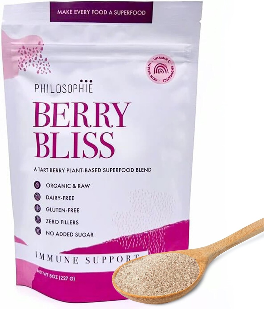 Φιλοσοφικό φυτό με βάση το Superfood Powder - Vegan Protein Powder με πρωτεΐνη ρυζιού, Maca Root Powder & Acai Berry - Βιολογικά Γαλακτοκομικά Δωρεάν Superfood Blend - Protein Powder Χωρίς Τεχνητά γλυκαντικά