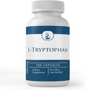 Αμιγώς πρωτότυπα συστατικά L-Tryptophan, (100 κάψουλες) Πάντα καθαρό, χωρίς πρόσθετα ή πληρωτικά, Εργαστήριο Επαληθευμένο
