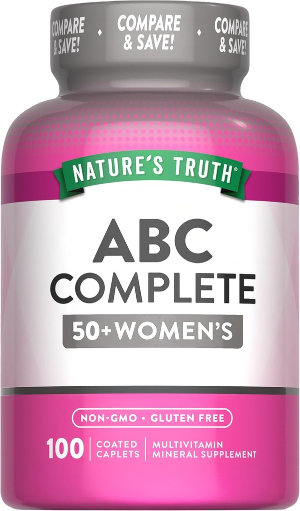 Nature's Truth Women's 50+ Multivitamin Caplets 