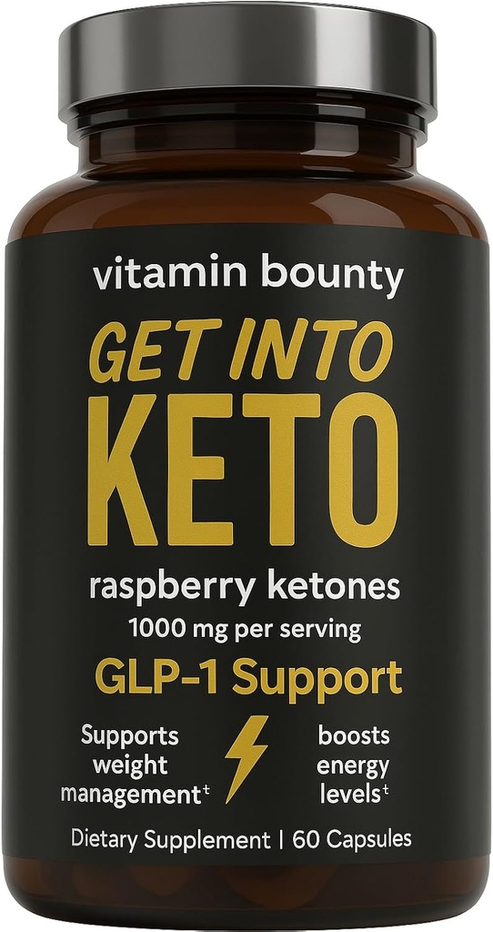 Βιταμίνη Bounty Premium Raspberry Ketones συμπλήρωμα - χάπια Keto για απώλεια βάρους - Προάγει την Κέτωση & Μεταβολισμός Υποστήριξη - Keto Diet Aid - Ενεργειακή ενίσχυση για γυναίκες & άνδρες - 60 κάψουλες